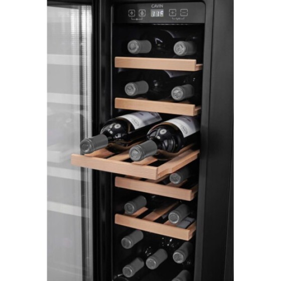 Cavin - Built-in Wine and Beer Cooler - Arctic Collection 60 Duo Fullglass Black